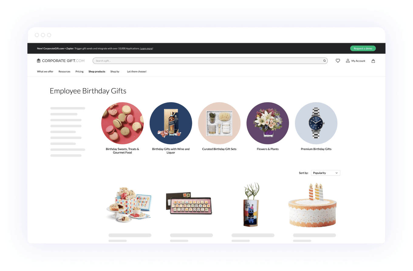 Shop the largest marketplace in the world for corporate gifts.