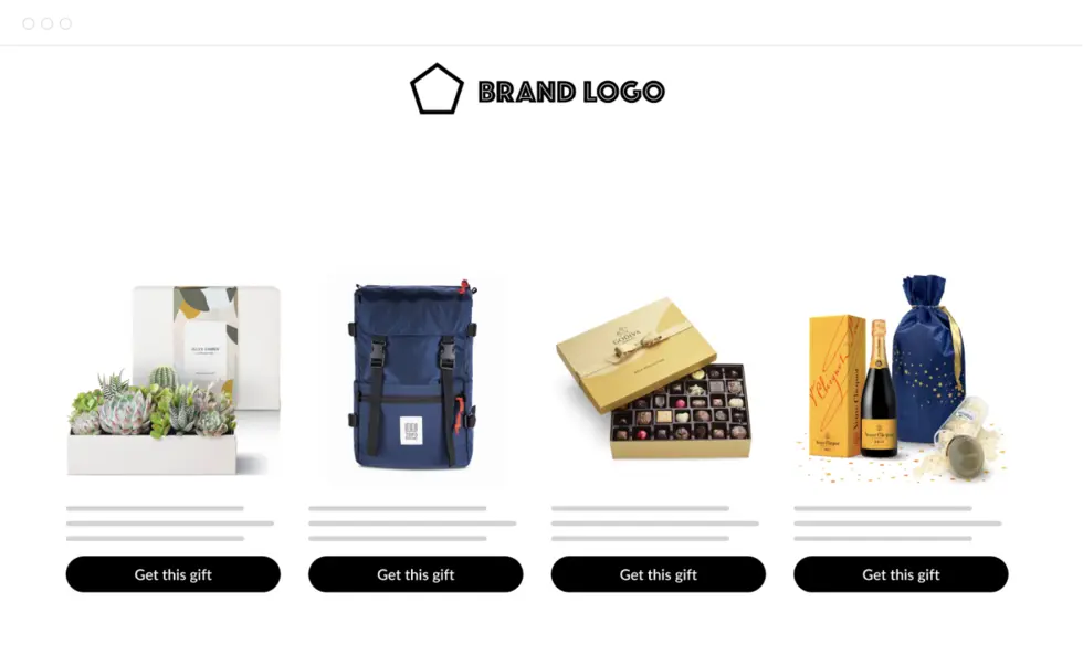Send physical gifts by an email or a link