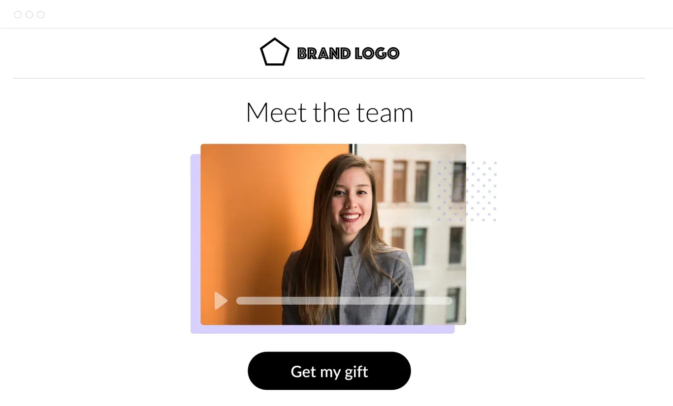 Add videos to your eGift landing pages
