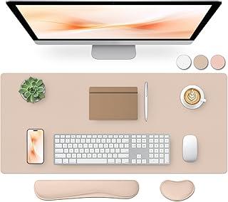 Le43eather Desk Mat & Wrist Rest Combo