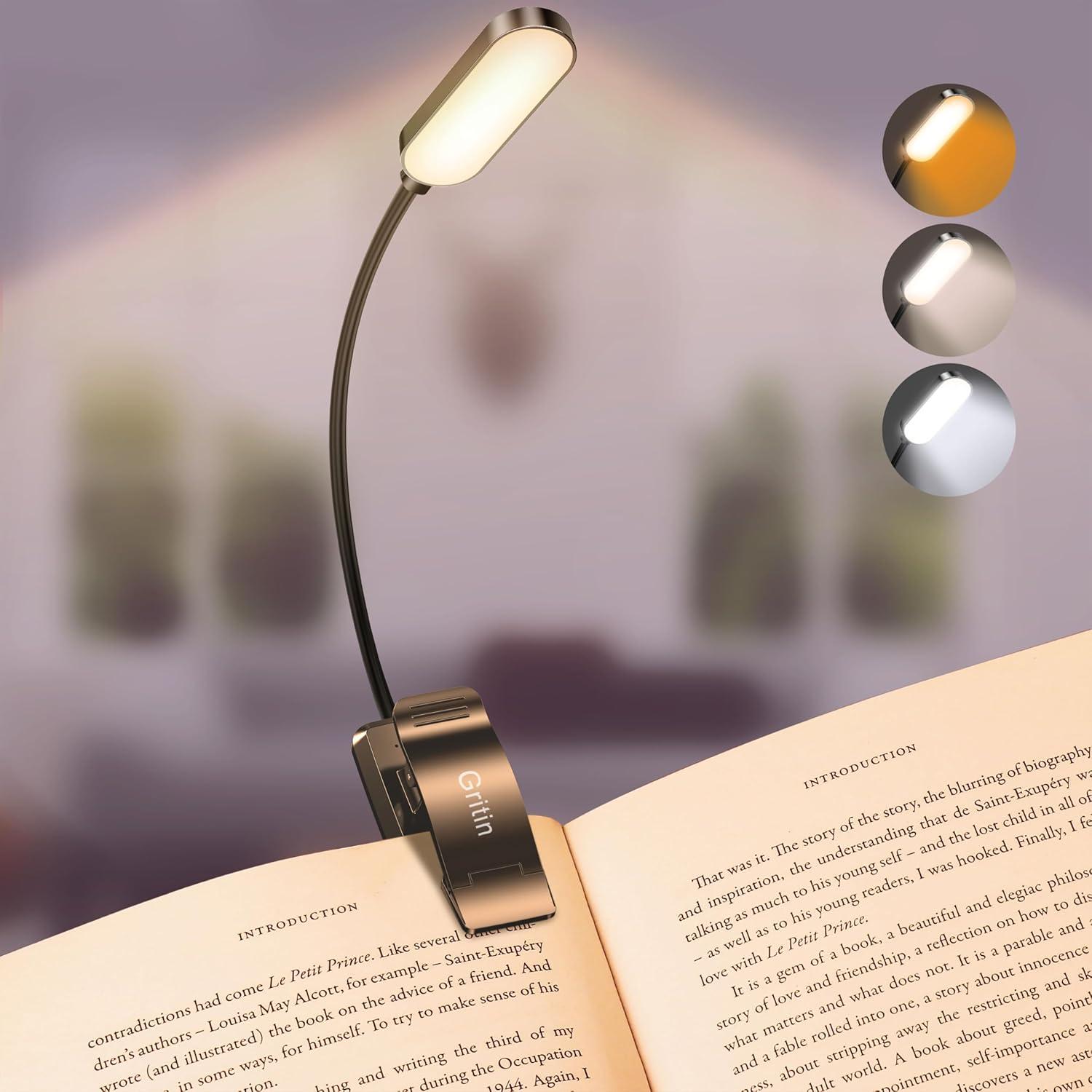 Book Light Clip (Rechargeable LED)
