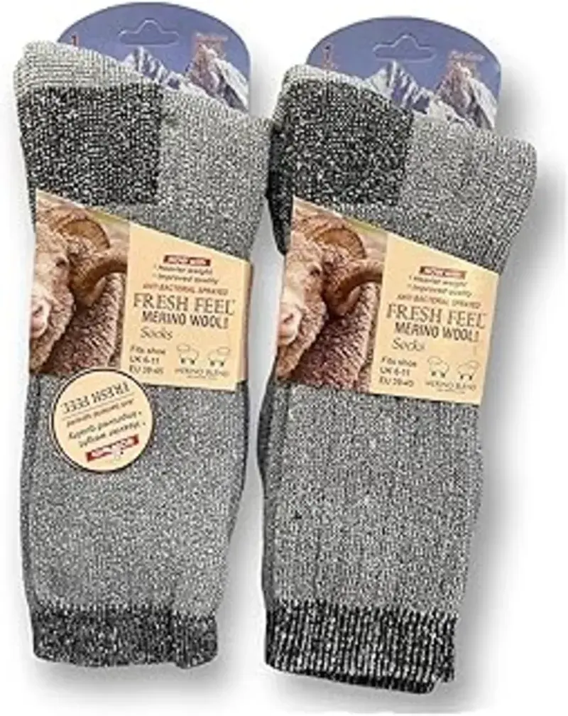 Men's Merino Wool Blend Calf Socks