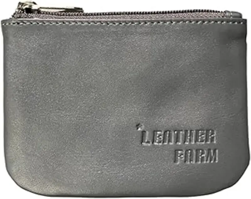 Vegan Leather Zip Pouch