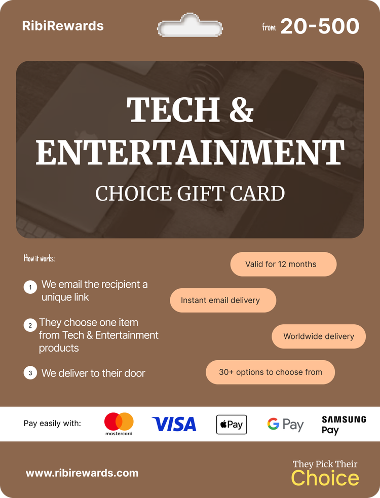 Tech & Entertainment Choice Gift Card