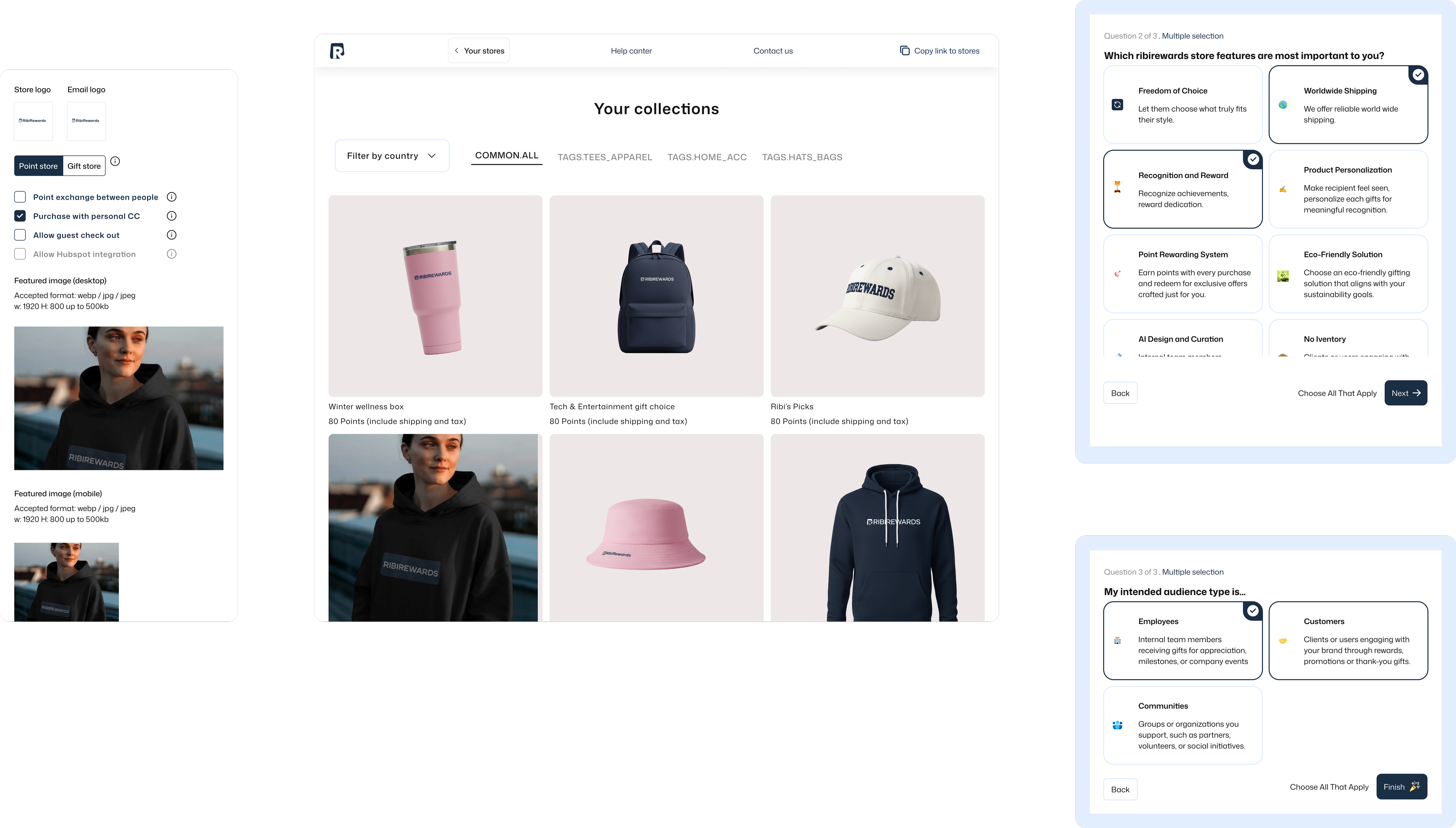 RibiRewards Store Interface